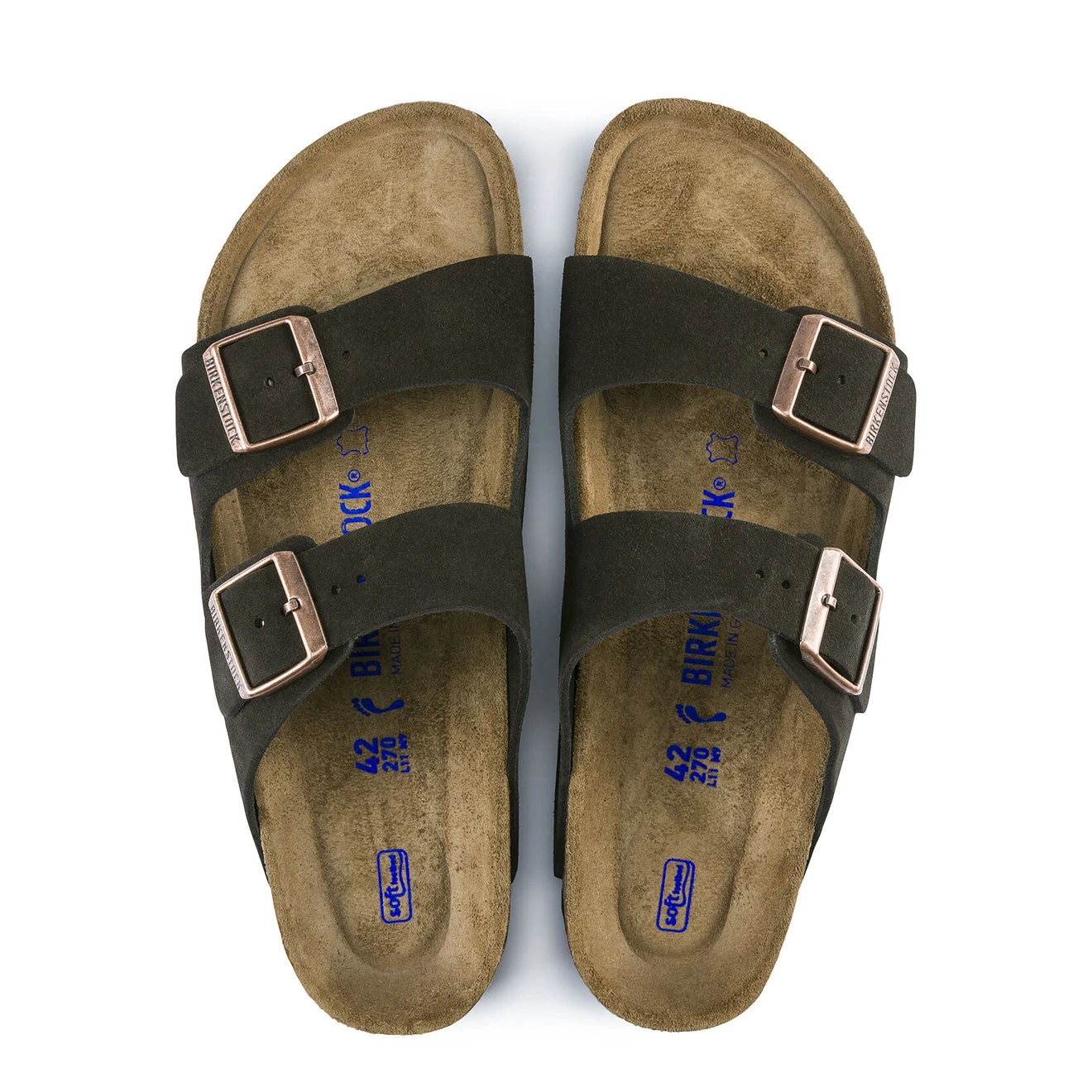 Birkenstock Arizona SFB Reg Sandal Suede Mocha 6 Birkenstock Arizona SFB Reg Sandal Suede Mocha - Image 4