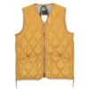 Taion Military Zip V Neck Vest Camel -All Style Shop 22938
