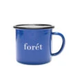 Foret Bean Enamel Mug Blue -All Style Shop 23970 1