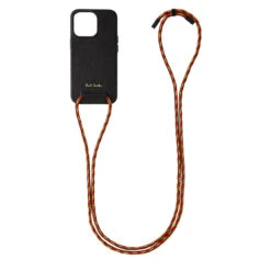 Paul Smith X Native Union Leather IPhone 13 Case Lanyard Black -All Style Shop 23986 3