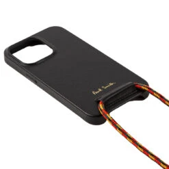 Paul Smith X Native Union Leather IPhone 13 Case Lanyard Black -All Style Shop 23986 4
