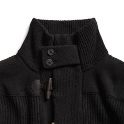 RRL By Ralph Lauren Wool Toggle Jumper Jacket Black -All Style Shop 24122 3
