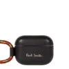 Paul Smith X Native Union Leather AirPod Pro Case Lanyard Black -All Style Shop 24182 1