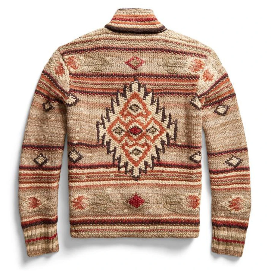 RRL By Ralph Lauren Shawl Cardigan Tan Multi 4 RRL By Ralph Lauren Shawl Cardigan Tan Multi - Image 2