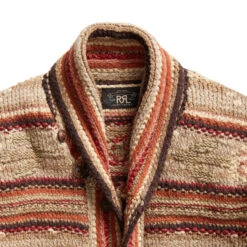 RRL By Ralph Lauren Shawl Cardigan Tan Multi 9 RRL By Ralph Lauren Shawl Cardigan Tan Multi -All Style Shop 25854 3