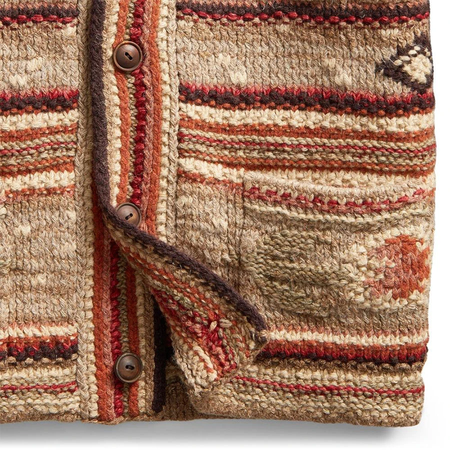 RRL By Ralph Lauren Shawl Cardigan Tan Multi 7 RRL By Ralph Lauren Shawl Cardigan Tan Multi - Image 5