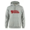 Fjallraven Logo Hoodie Grey Melange -All Style Shop 27113