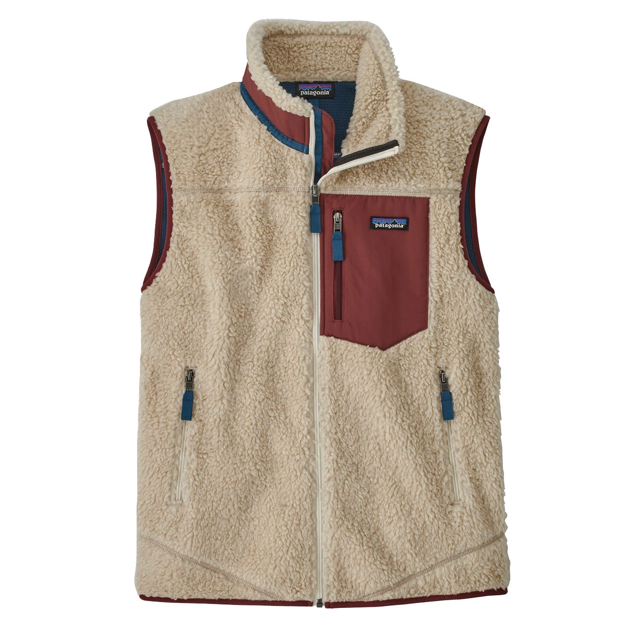 Patagonia Classic Retro-X Fleece Vest Dark Natural W/ Sequoia Red 3 Patagonia Classic Retro-X Fleece Vest Dark Natural W/ Sequoia Red
