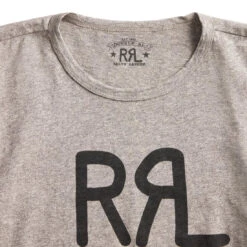 RRL By Ralph Lauren S/S Logo T-Shirt Heather Grey -All Style Shop 27227 3