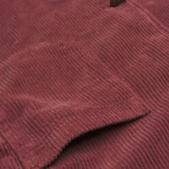 Portuguese Flannel Labura Corduroy Chore Jacket Bordeaux -All Style Shop 27289 4
