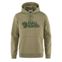 Fjallraven Logo Hoodie Light Olive
