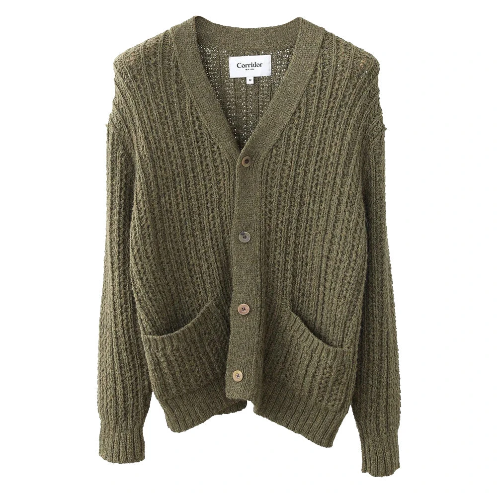 Corridor Braided Cardigan Army 3 Corridor Braided Cardigan Army