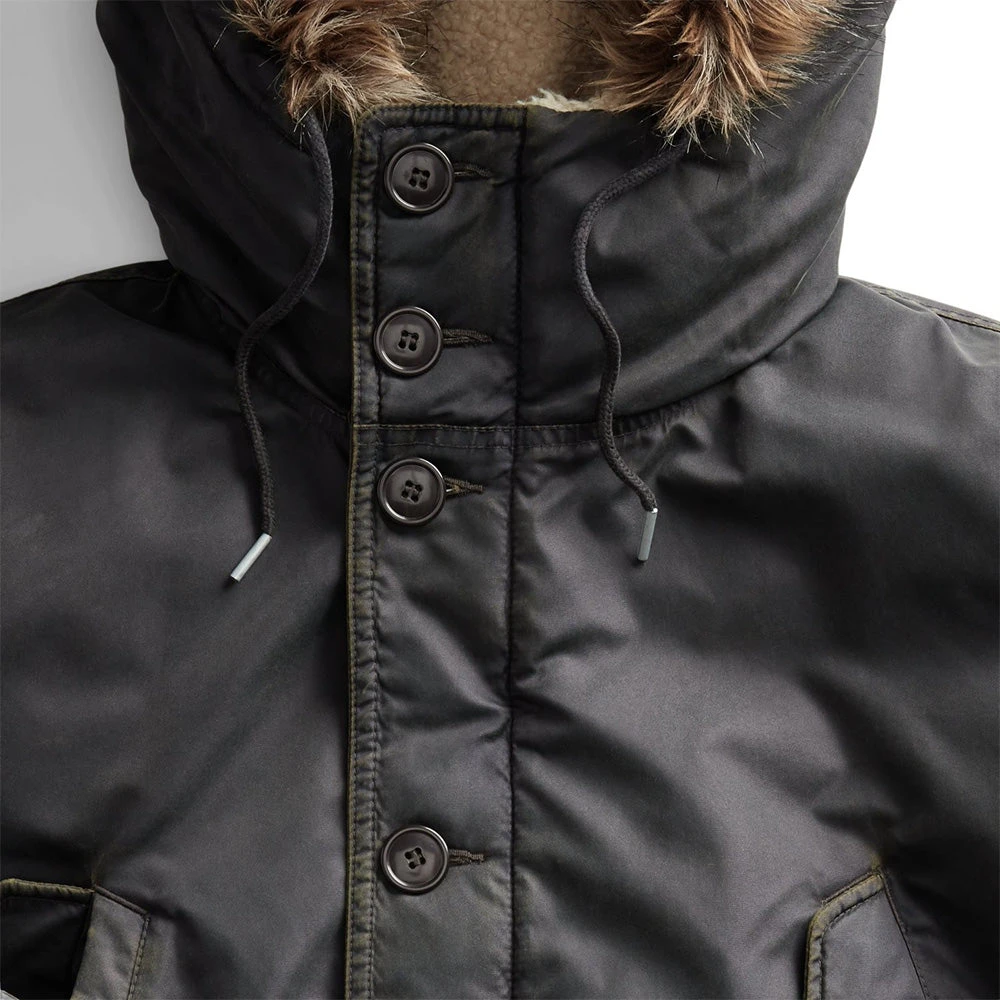 RRL By Ralph Lauren Faux-Fur-Trim Parka Deep Navy 5 RRL By Ralph Lauren Faux-Fur-Trim Parka Deep Navy - Image 3