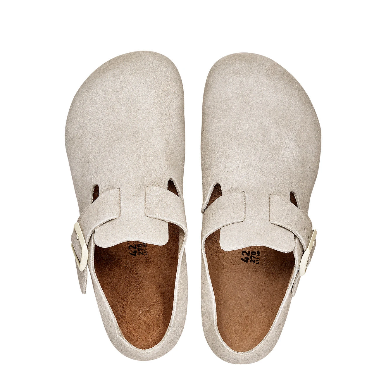 Birkenstock London Suede Reg Sandal Antique White 4 Birkenstock London Suede Reg Sandal Antique White - Image 2