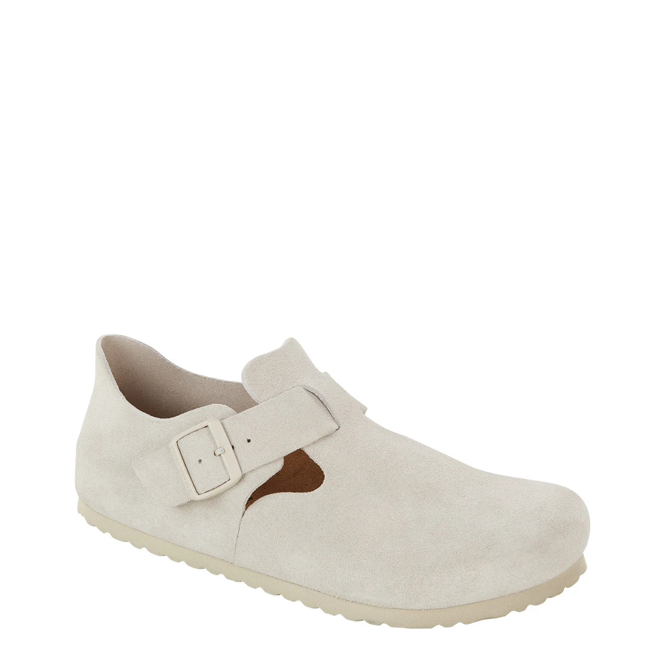 Birkenstock London Suede Reg Sandal Antique White 5 Birkenstock London Suede Reg Sandal Antique White - Image 3