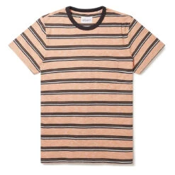 Albam Heritage Stripe T-Shirt Orange Stripe