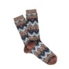 Anonymous Ism Wigwam JQ Crew Socks Brown -All Style Shop Anonymous Ism Wigwam JQ Crew Socks Brown 27078 01