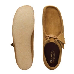 Clarks Originals Wallabee Shoes Oak Hairy Suede -All Style Shop Clarks Originals Wallabee Shoes Oak Hairy Suede 007