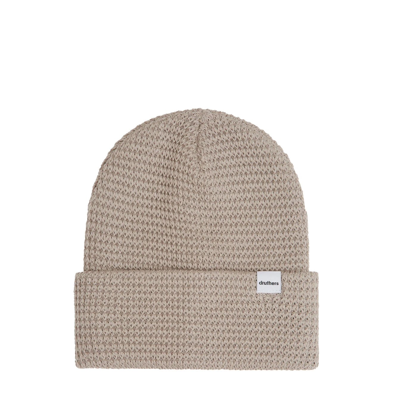 Druthers Waffle Knit Beanie Grey 3 Druthers Waffle Knit Beanie Grey