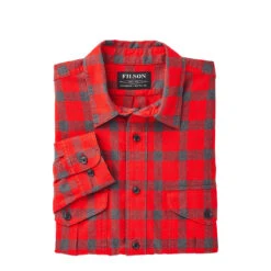 Filson Lightweight Alaskan Guide Shirt Red Char Plaid 7 Filson Lightweight Alaskan Guide Shirt Red Char Plaid -All Style Shop Filson Lightweight Alaskan Guide Shirt Red Charcoal Plaid 3