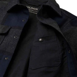 Filson Mackinaw Jac Shirt Navy Charcoal Plaid -All Style Shop Filson Mackinaw Jac Shirt Navy Charcoal Plaid 27543 5