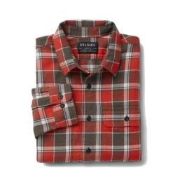 Filson Scout Shirt Red / Grey / White -All Style Shop Filson Scout Shirt Red Grey White 3