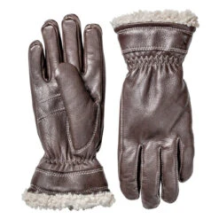 Hestra Deerskin Primaloft Glove Dark Brown