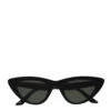 Monokel Moon Sunglasses Black - Green Solid Lens -All Style Shop MOON BLACK