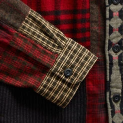 RRL By Ralph Lauren Patchwork Workshirt Red / Multi -All Style Shop NEWClothingtemplate 0003 Layer3