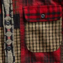 RRL By Ralph Lauren Patchwork Workshirt Red / Multi -All Style Shop NEWClothingtemplate 0004 Layer2