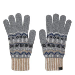 Paul Smith Doodle Fairisle Gloves Slate