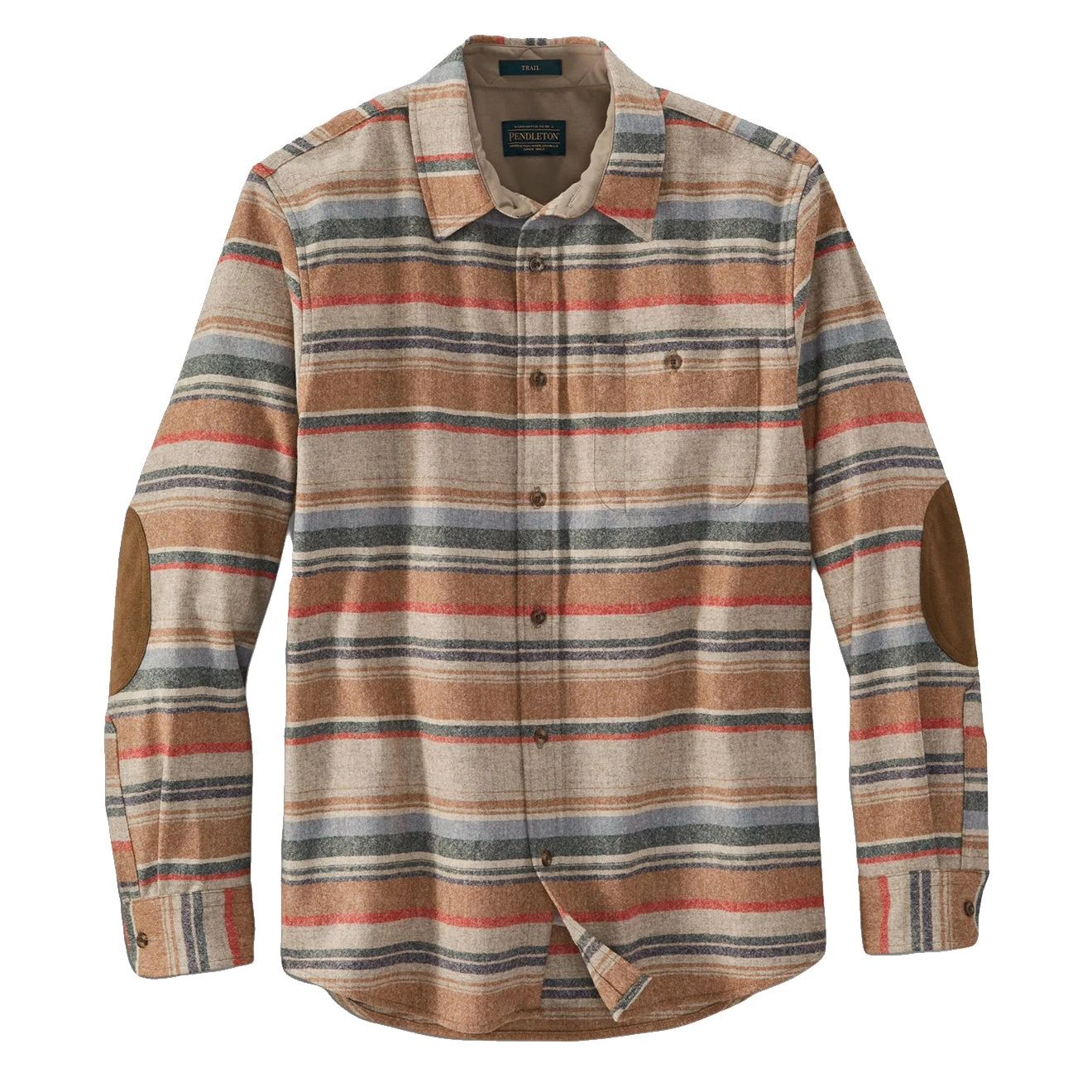 Pendleton Trail Shirt Tan Mix Multi / Bridger Stripe 3 Pendleton Trail Shirt Tan Mix Multi / Bridger Stripe