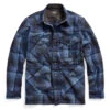 RRL By Ralph Lauren Plaid Wool Cotton Overshirt Dark Blue / Blue 2 RRL By Ralph Lauren Plaid Wool Cotton Overshirt Dark Blue / Blue -All Style Shop RRL by Ralph Lauren Plaid Wool Cotton Overshirt Dark Blue Blue 1