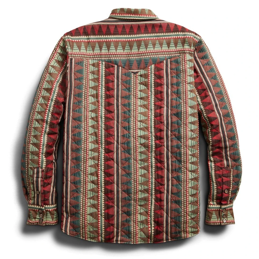 RRL By Ralph Lauren Quilted Jacquard Overshirt Red / Multi 4 RRL By Ralph Lauren Quilted Jacquard Overshirt Red / Multi - Image 2