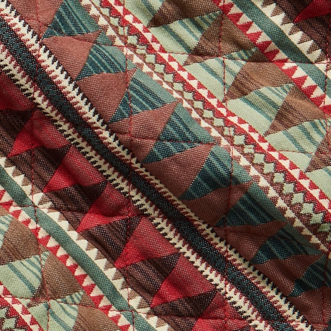 RRL By Ralph Lauren Quilted Jacquard Overshirt Red / Multi 7 RRL By Ralph Lauren Quilted Jacquard Overshirt Red / Multi - Image 5