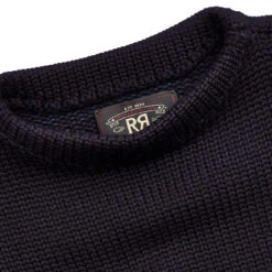 RRL By Ralph Lauren Appliqued Wool Jumper Navy -All Style Shop RRLbyRalphLaurenAppliquedWoolJumperNavy 4
