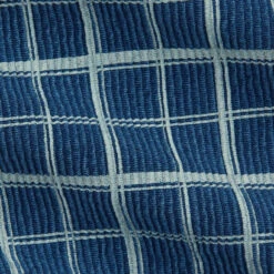 RRL By Ralph Lauren Checked Ribbed Jersey Popover Work Shirt Indigo/Cream -All Style Shop RRLbyRalphLaurenCheckedRibbedJerseyPopoverWorkShirtIndigoCream30078 2