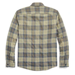RRL By Ralph Lauren Plaid Twill Workshirt Faded Blue/Yellow -All Style Shop RRLbyRalphLaurenPlaidTwillWorkshirtFadedBlueYellow 5
