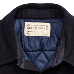 RRL By Ralph Lauren Quilted Wool Melton Overshirt Navy / Blue -All Style Shop RRLbyRalphLaurenQuiltedWoolMeltonOvershirtNavyBlue 4