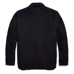 RRL By Ralph Lauren Quilted Wool Melton Overshirt Navy / Blue -All Style Shop RRLbyRalphLaurenQuiltedWoolMeltonOvershirtNavyBlue 6