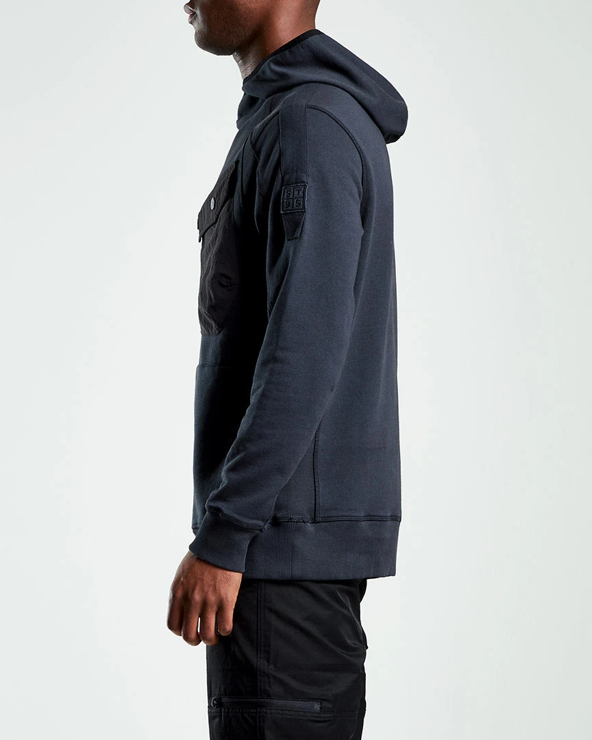 ST95 Globe Pocket Hooded Sweat Black 5 ST95 Globe Pocket Hooded Sweat Black - Image 3