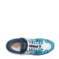 Saucony Grid Azura 2000 Trainers Denim / Capri / White -All Style Shop Saucony Grid Azura 2000 Trainers Denim Capri White 16094 3