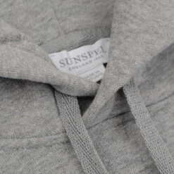 Sunspel Loopback Overhead Hoody Grey Melange 7 Sunspel Loopback Overhead Hoody Grey Melange -All Style Shop Sunspel Loopback Overhead Hoody Grey Melange 2