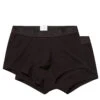 Sunspel Stretch Cotton 2 Pack Trunks Black -All Style Shop Sunspel Stretch Cotton 2 Pack Trunks Black 29185