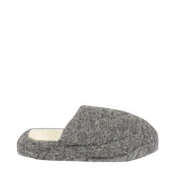 Yoko Wool Basic Wool Slippers Graphite