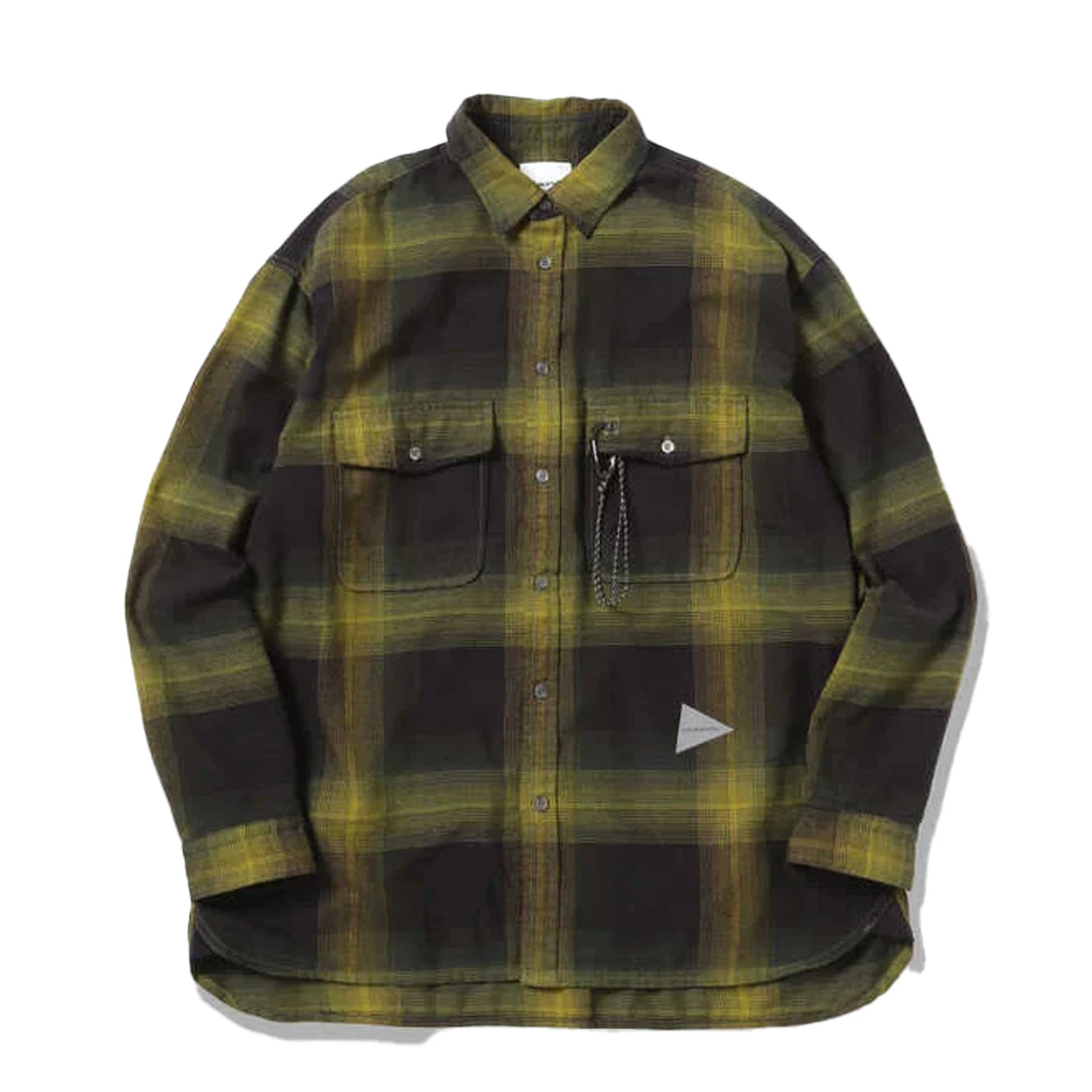 And Wander Thermonel Check Shirt Khaki 3 And Wander Thermonel Check Shirt Khaki
