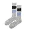 Rototo Retro Winter Outdoor Socks Gray / Dark Brown / Light Blue -All Style Shop rototo retro winter outdoor socks grey dark brown light blue